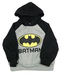 Šedo-černá mikina s kapucí - Batman Shein