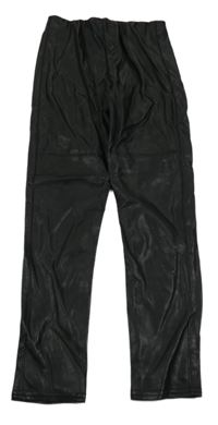 Černé koženkové tregíny H&M