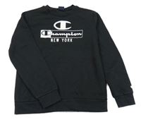 Černá mikina s logem Champion