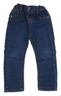 Tmavomodré skinny rifle 