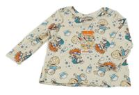 Nové - Béžové triko s miminky Shein