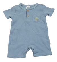 Světlemodrý kraťasový overal s planetou 