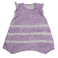 Lila-bílý top s pruhy Topomini