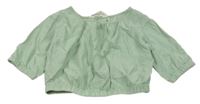 Světlezelené lehké crop triko H&M
