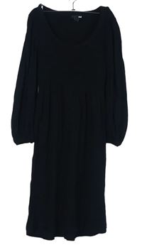 Dámské černé svetrové šaty H&M