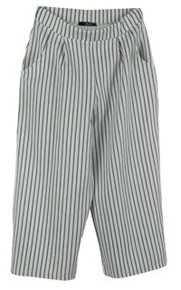 Dámské bílo-tmavomodré proužkované culottes kalhoty zn. Quiz 