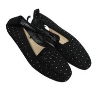 Nové - Dámské černé perforované baleríny s kamínky Primark vel. 40