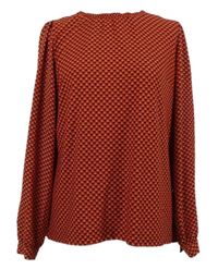 Dámská červená vzorovaná halenka Next 