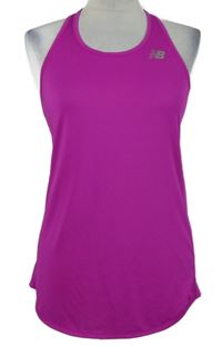 Dámský fuchsiový sportovní funkční top New Balance 