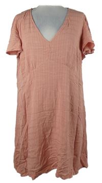 Dámské růžové kostkované šaty Primark 