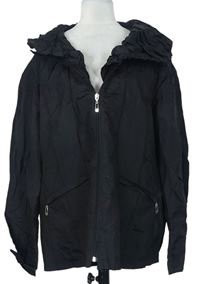Dámská černá šusťáková podzimní bunda s límcem Doske 