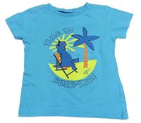 Azurové tričko s obrázkem Mothercare