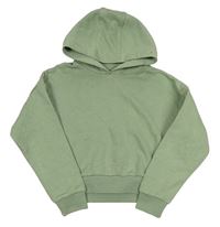 Khaki crop mikina s kapucí F&F