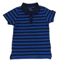 Černo-modré pruhované polo tričko Lupilu
