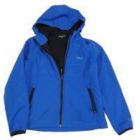 Modrá softshellová bunda s kapucíCMP