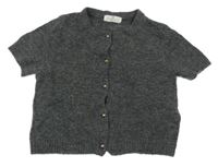 Šedý propínací crop svetr H&M