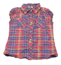 Barevná kostkovaná halenka Topolino