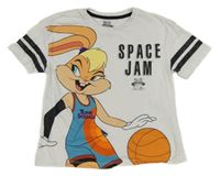 Bílo-černé tričko s potiskem Looney Tunes Primark