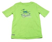 Neonově zelené UV tričko s opicí