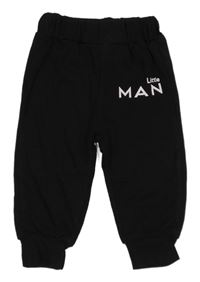 Černé tepláky s nápisem 