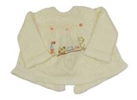 Smetanový svetr s vláčkem 