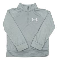 Šedo-melírovaná sportovní funkční mikina Under Armour