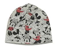 Bílo-šedá čepice s Minnie 