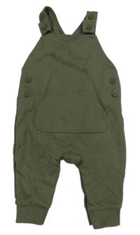 Nové - Khaki teplákové lacláče s klokaní kapsou George 