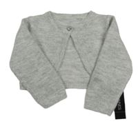 Nové - Šedo-stříbrné svetrové bolerko St. Bernard