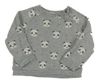 Šedá mikina s pandami John Lewis