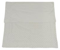 Bílá plyšová minky deka 