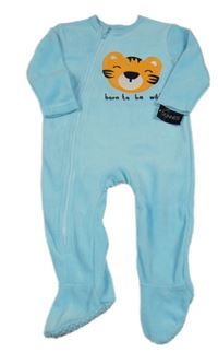 Nové - Světlemodrý fleecový overal s tygrem Dunnes