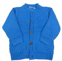 Modrý propínací podšitý svetr Lupilu