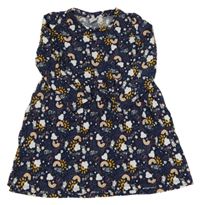 Tmavomodré bavlněné šaty s jednorožci Kiki&Koko 