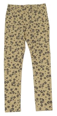 Nové - Béžové tregíny s kytičkami Dopodopo