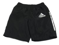Černé sportovní kraťasy s logem Adidas