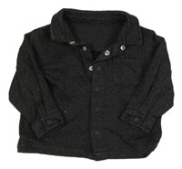 Tmavošedá melírovaná košilová bunda F&F