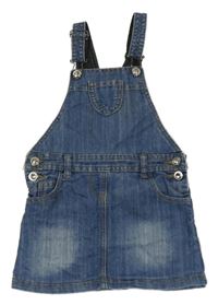 Modrá riflová laclová sukně 