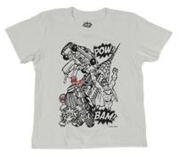 Bílé vybarvovací tričko s potiskem 