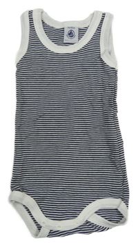Černo-bílé pruhované body Petit Bateau