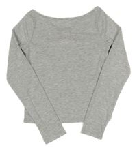 Šedé crop triko H&M