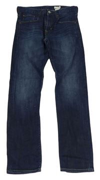 Tmavomodré slim rifle H&M