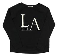Černá mikina s písmenky a nápisem H&M