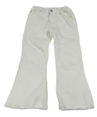 Bílé flare crop rifle ZARA