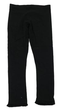 Černé legíny s krajkou