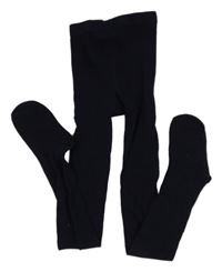 Tmavomodré punčocháče ZARA