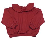 Vínová oversize mikina s límečkem George