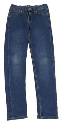 Modré skinny teplákové rifle KIABI