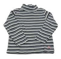 Černošedo-bílý pruhovaný rolák s koníkem Topomini