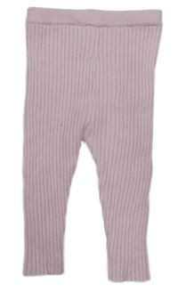 Světlerůžové žebrované kamaše little nutmeg